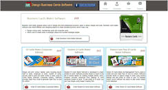 Desktop Screenshot of designbusinesscardssoftware.com