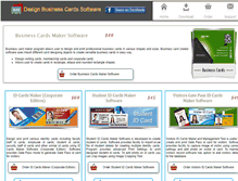 Tablet Screenshot of designbusinesscardssoftware.com